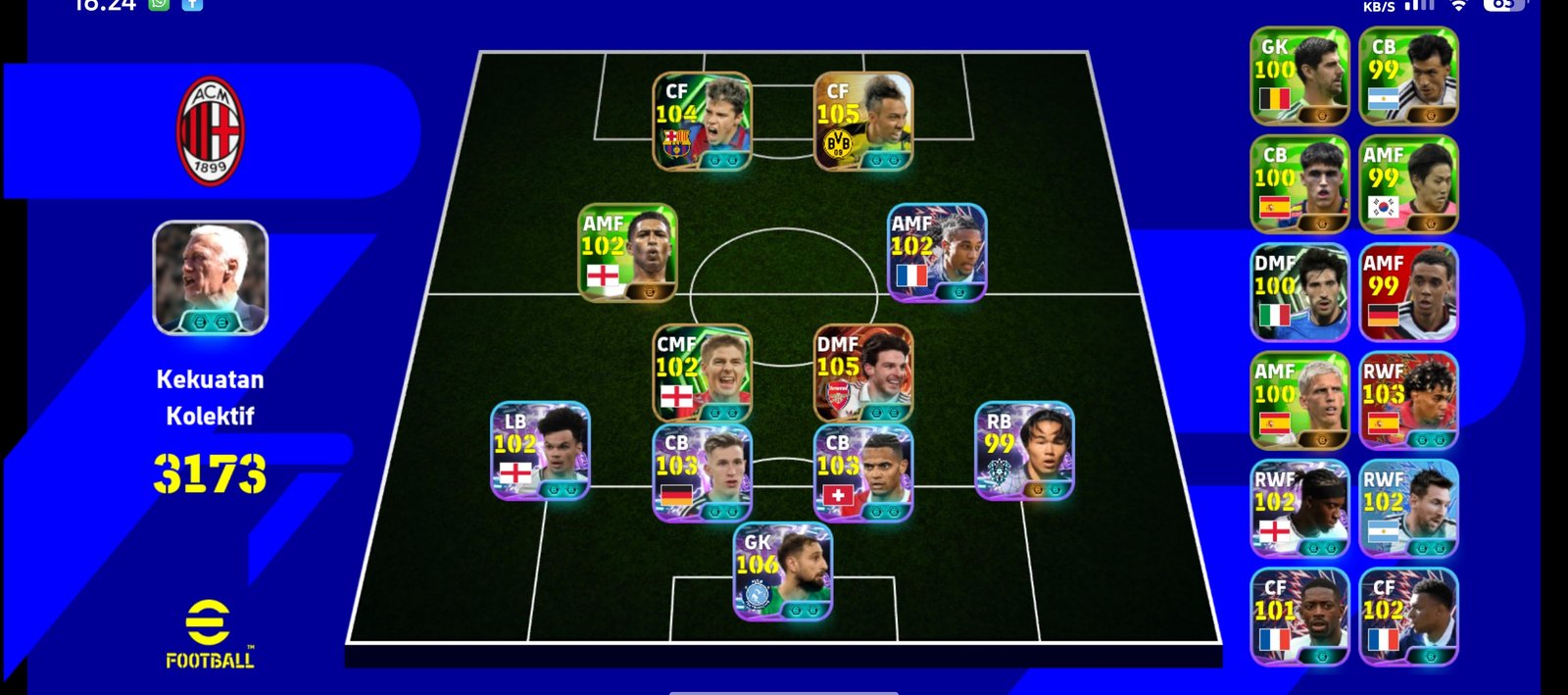 donaruma, declan rice, saviola, aubameyang+ pack france