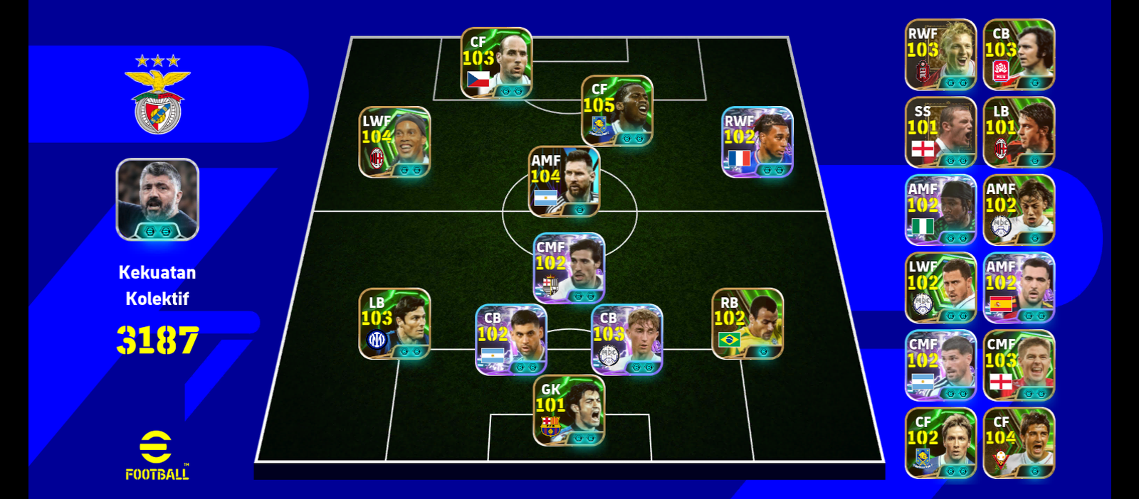 Koller Drogba pack Messi one booster