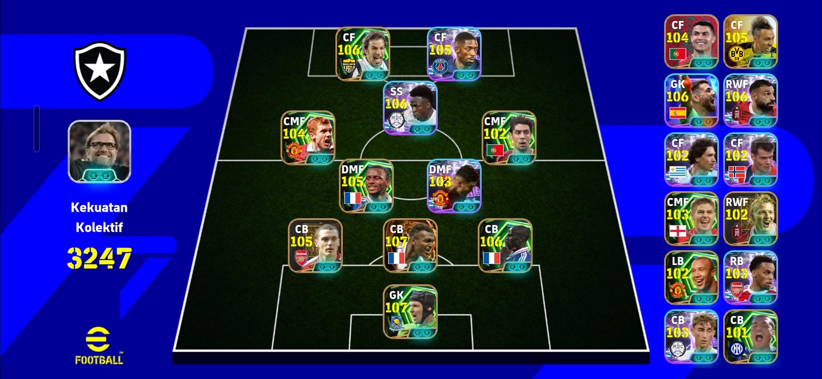 Dembele X Delpiero X Viera jangkar X Cech X Desaily bt